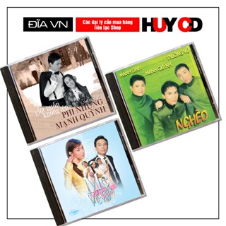 Đĩa CD Phi Nhung Mạnh Quỳnh Trường Vũ Mạnh Đình Như Quỳnh hát Nhạc vàng Bolero Đĩa lòng trắng