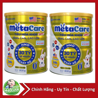 Combo 2 hộp sữa metacare opti 0+/1+/2+ 3 850g