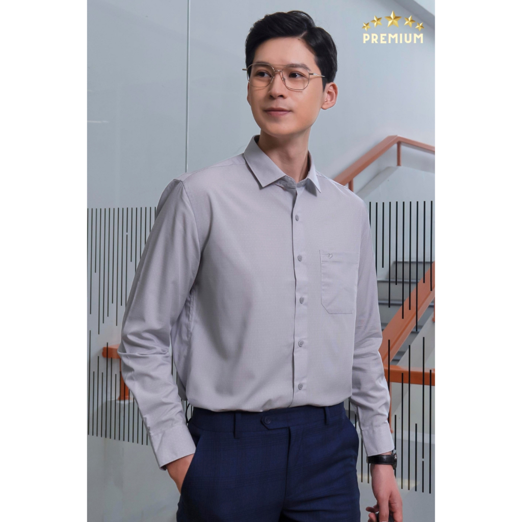 Áo sơ mi Dugarco cao cấophân huỷ sinh học dài tay cao cấp - 238SMB22045