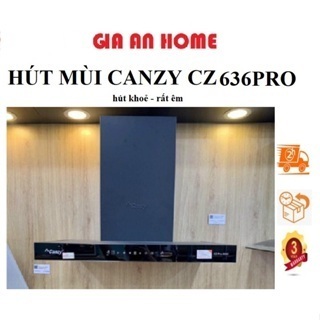 Máy hút mùi Canzy CZ 636pro Hút mùi nhà bếp cảm ứng vẫy tay cao cấp, máy hút khói chính hãng bảo hành 3 năm