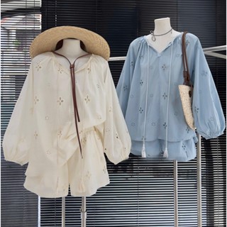  Set Đồ Nữ Họa Tiết Xinh Tay Dài Form Rộng Đồ Đi Chơi Đi Du Lịch Tiểu Thư 