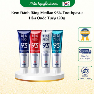 [Mẫu Mới] Kem Đánh Răng Median 93% Toothpaste Hàn Quốc 120g