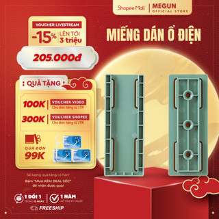 Miếng Dán Tường Treo Ổ Cắm Điện MEGUN , Dùng Cố Định Vật Dụng Trong Nhà SIÊU CHẮC CHẮN