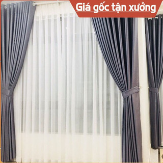 Rèm cửa sổ Xám xanh giá rẻ đủ size, bao giá thị trường, chống nắng tốt remcuaduha