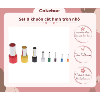Set 8 khuôn cắt hình tròn nhỏ