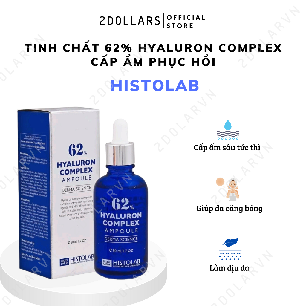 Tinh Chất Histolab 62% Hyaluron Complex Cấp Ẩm Phục Hồi
