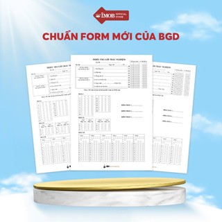 Phiếu tô trắc nghiệm IMOB theo form mới 2025 môn toán lý hóa chuẩn bộ giáo dục
