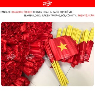 Cờ tổ quốc cầm tay kèm cán