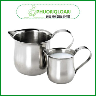 Ca rót sữa đường bằng Inox sáng bóng 60ml, 90ml, 125ml, 250ml