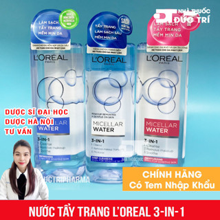 Nước tẩy trang Loreal - L'Oreal Paris 3-in-1 Micellar Water - 400ml