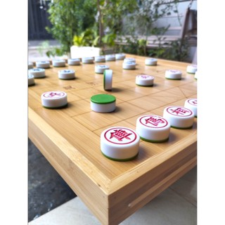 Bộ cờ tướng đế xanh size 3.3cm - Hàng chính hãng