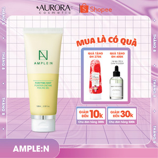 Tẩy da chết vật lí bí đỏ Ample:N Purifying Shot Pumpkin Enzyme Peeling Gel 100ml