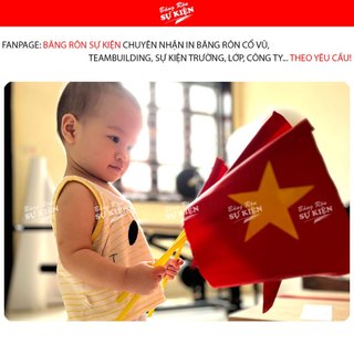 Cờ tổ quốc kèm cán, cờ Việt Nam COMBO 10 Cái