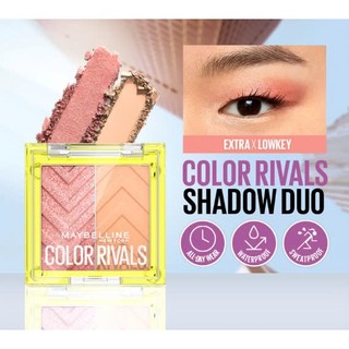   DATE 9.2026  Maybelline Bảng phấn mắt đôi Color Rivals Shadow Duo Palette #Extra x Lowkey  1.5x2 g 
