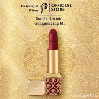Son Whoo Cao Cấp Hoàng Cung (lâu trôi, mềm mịn) WHOO LIPTICK VELVET LIP ROUGE