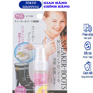 Chai xịt khử mùi giày mini bỏ túi 10ml Hàng Nhật Chính Hãng