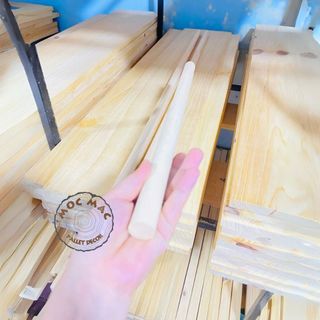 Thanh chuốt gỗ thông tròn phi 20mm