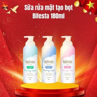 Sữa rửa mặt tạo bọt dịu nhẹ Bifesta 180g Nhật Bản
