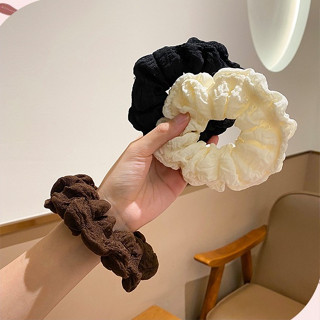 Dây buộc tóc scrunchies màu pastel trơn cao cấp iLita set cột tóc dễ thương sang trọng