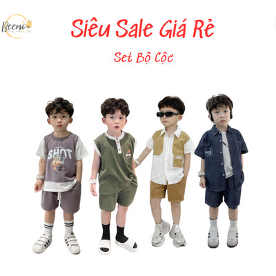 Set bộ cộc Beemo- xả hàng tồn kho giá rẻ cho bé trai từ 9-24kg