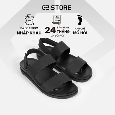 Dép quai hậu nam G2 Juno dáng sandal nam đi biển, Giày quai hậu đi học thời trang kiểu dép nam da bò