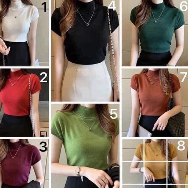 Áo len cộc tay bo siêu đẹp, mềm mịn