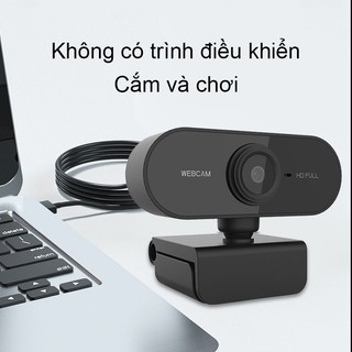 Webcam Ultra-HD, độ phân giải 1080P/2K có micro, phù hợp cho PC, laptop và ánh sáng tuyệt vời
