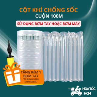 (Cuộn 100m) Cột khí chống sốc - chống va đập - đóng gói hàng hoá vận chuyển xa