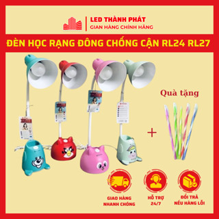 Đèn học để bàn Rạng Đông 3 màu ánh sáng, đèn học chống cận bảo vệ thi lực - kèm bóng LED tiết kiệm điện - BH 06 tháng