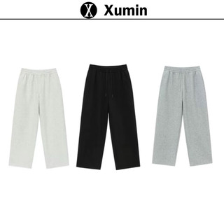 Quần nỉ bông dáng dài unisex nhiều màu nam nữ by xu min min