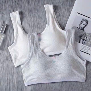 Áo Bra Lót Có Mút Nâng Ngực Vải Mềm Chất Cotton 3 Móc, Áo Lá Học Sinh Siêu Xinh Bra6020