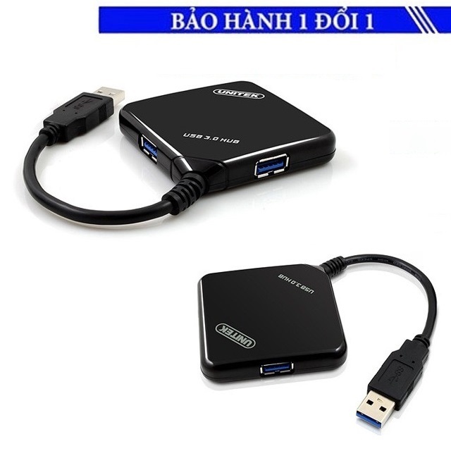 HUB USB 3.0 4 cổng Unitek Y-3044 (Đen)