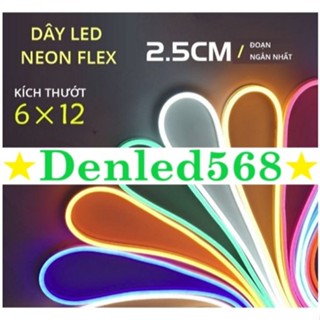 Dây led neon 5m 12V bọc silicon dùng uốn chữ tạo hình biển quảng cáo gắn nhôm định hình