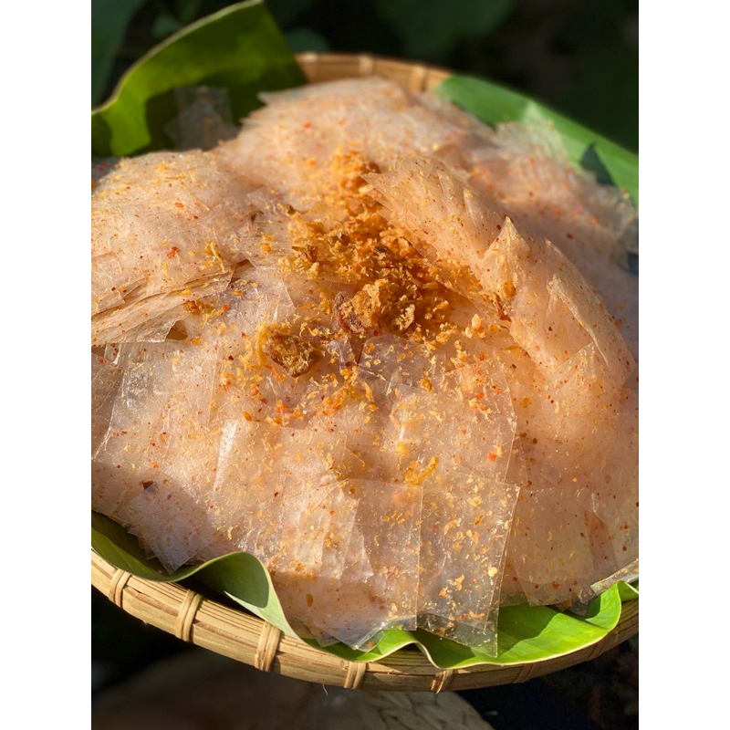 Bánh Tráng Ruốc Tôm Hành Phi 300g(Mền Dẻo)