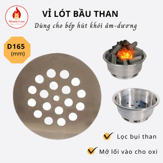 Tấm Chắn Than, vỉ lót bầu than, phụ kiện của Bầu Đựng Than bếp nướng không khói (Đường kính 16,5cm)