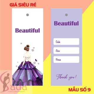 100 Tag giấy, mác giấy gắn cho thẻ quần áo, thời trang, giá rẻ - sada shop 2