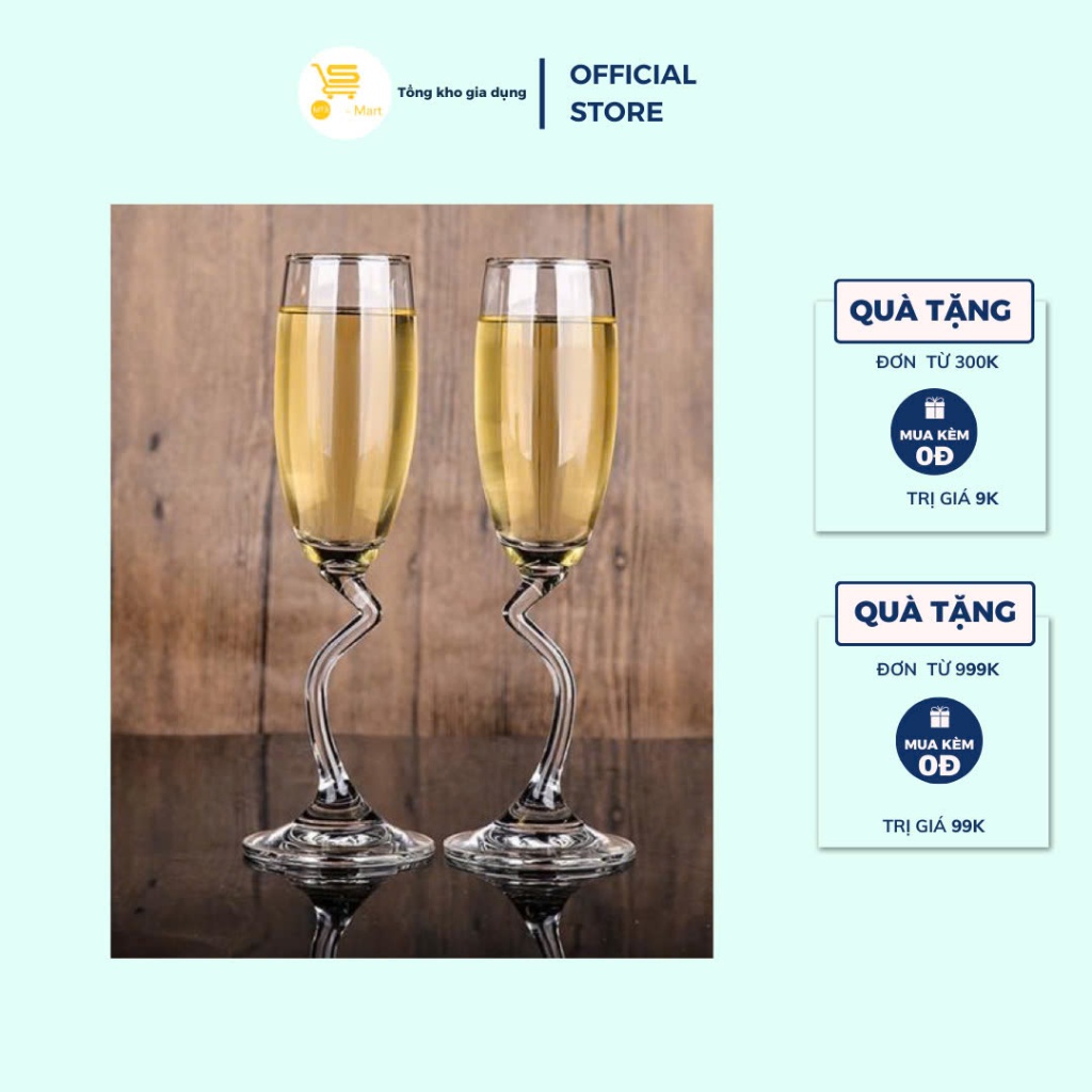 Ly Rượu Ocean 521F06 165ML, Ly Rượu Vang, Ly Thuỷ Tinh Ocean Trong Suốt, Cao Cấp Mta-Mart