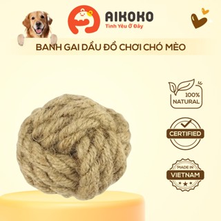 Banh gai dầu 100% tự nhiên, độ bền cao cho Chó Mèo vui chơi thư giãn, làm sạch răng