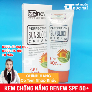 Kem Chống Nắng Kiềm Dầu Lên Tone Không Nhờn Dính BENEW 50ml SPF 50 PA +++