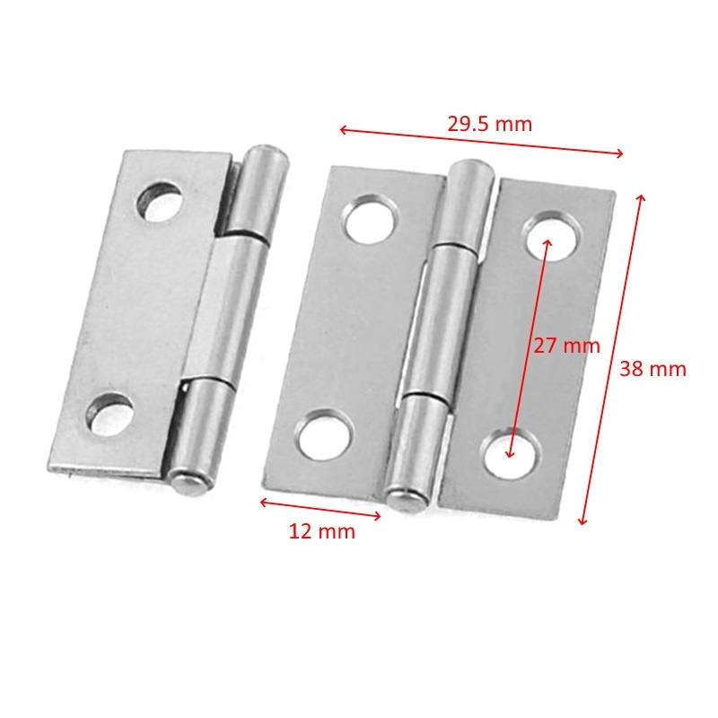 Cặp Bản Lề Lá Inox 38mm