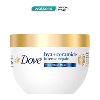 Kem Ủ Tóc Dove Phục Hồi Hư Tổn Hya + Ceramide Intense Repair Treatment Mask 300ml