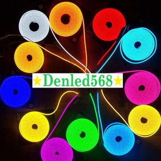 Cuộn dây đèn led neon 5m đủ màu led silicon 12v gắn nhôm định hình trang trí biển quảng cáo