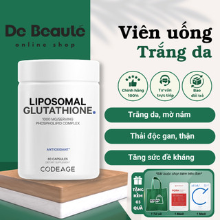 Viên Uống Trắng Da Mờ Nám Codeage Liposomal Glutathione 1000mg 60 vien