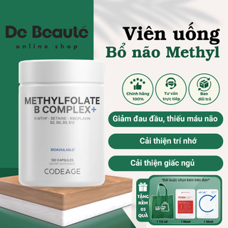 Viên Uống Bổ Não Code Age Giúp, Giảm Stress Giúp Dễ Ngủ Codeage Methylfolate B Complex 120v