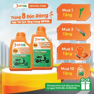 Dầu nhớt xe tay ga cao cấp CARPO 2000 10W40 4T chai 0.8/1L