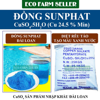Gói 500g đồng sunphat cuso4 xử lý nước rong rêu hồ bơi - ngừa nấm cá