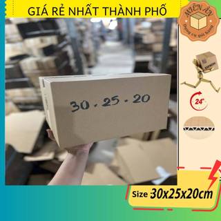 Hộp giấy size 30x25x20 cm, thùng carton gói hàng Everest
