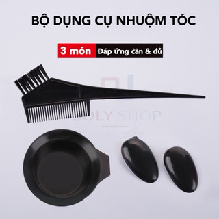 Bộ dụng cụ lược nhuộm tóc uốn duỗi tẩy tóc