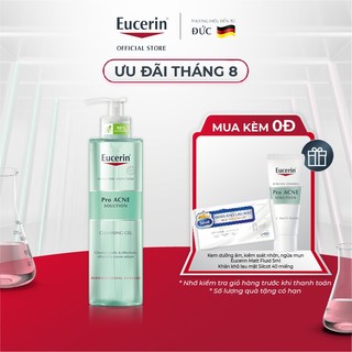 Gel rửa mặt giảm mụn Eucerin Pro Acne Cleansing Gel 400ml