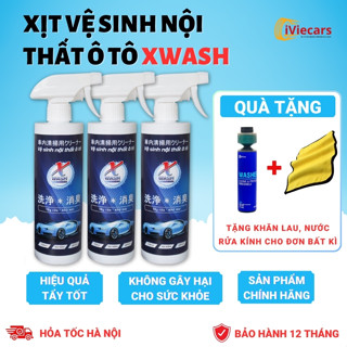 Xịt vệ sinh nội thất ô tô, Xwash rửa nội thất ô tô làm sạch và khử mùi xe hơi dung tích 200 / 500ml